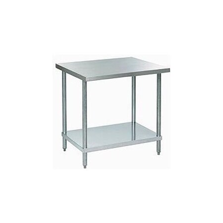 Aero Aero Manufacturing Workbench W/Undershelf, 18 Ga. 430 Series Stainless, 30"Wx30"D IAI-3030